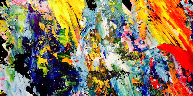 Textura de color. Pintura al óleo dibujada a mano sobre lienzo. Fondo de arte abstracto. Arte moderno y contemporáneo.