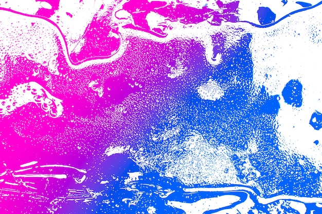 Textura de color rosa y azul brillante para el fondo del diseñador Arte líquido digital