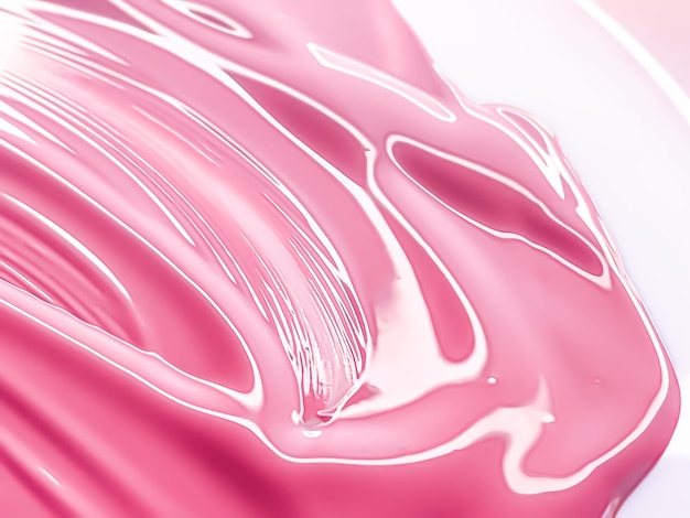 Textura cosmética rosa brilhante como fundo de produtos de maquiagem de beleza cosméticos para a pele e design de marca de maquiagem de luxo