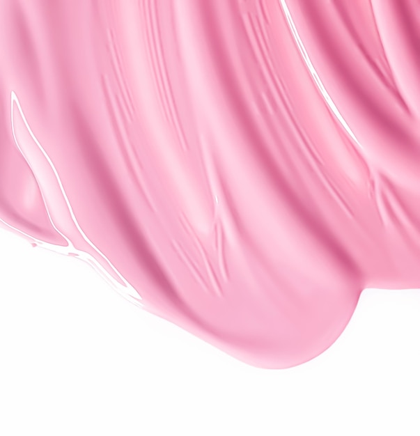 Textura cosmética rosa brilhante como fundo de produtos de maquiagem de beleza cosméticos para a pele e design de marca de maquiagem de luxo