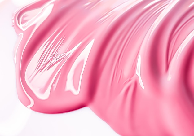 Textura cosmética rosa brillante como fondo de productos de maquillaje de belleza cosméticos para el cuidado de la piel y diseño de marca de maquillaje de lujo