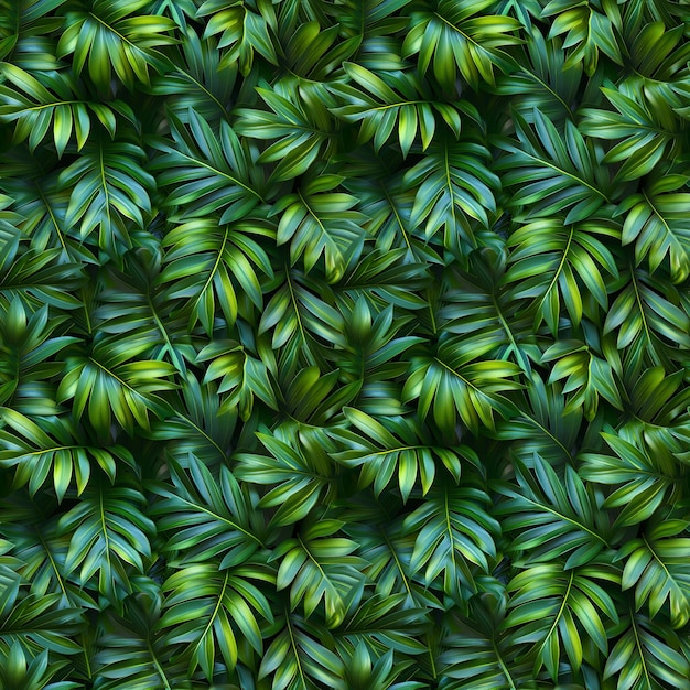 Foto textura sin costuras de hojas de palma tropical verde fondo abstracto
