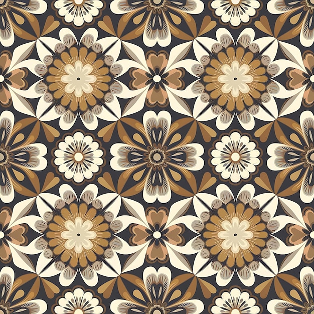 Textura sin costuras vectorial con flores abstractas fondo sin fin patrón sin costuras étnicas telón de fondo vectorial patrón brillante plantilla de verano uso para papel tapiz patrón llena el fondo de la página web