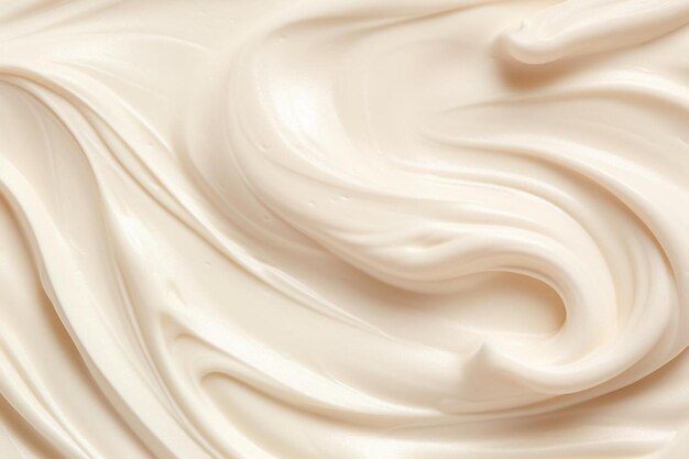 textura de crema blanca producto cremoso cosmético en fondo marrón protector solar crema facial crema para el cuerpo loción