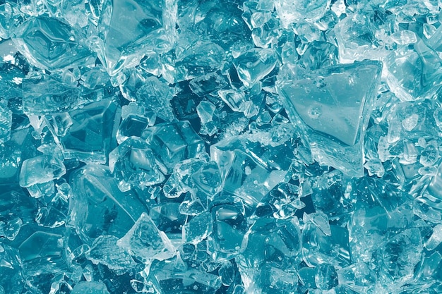 Textura de cristal de hielo brillante patrón abstracto de invierno helado