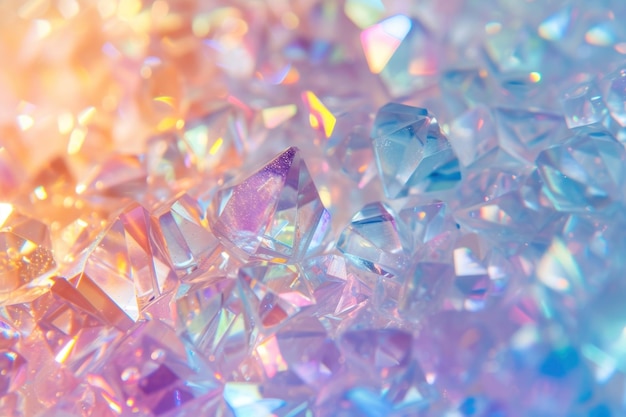 Textura de cristal holográfico de fondo brillantes de fondo minerales