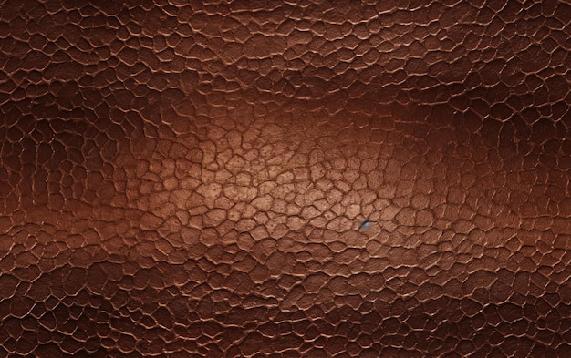 Foto una textura de cuero marrón con una mancha azul