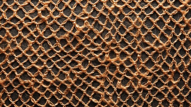 Foto y la textura de cuero negro de bronce con el estilo de las redes infinitas