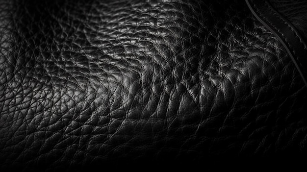 Textura de cuero negro con un patrón de líneas.