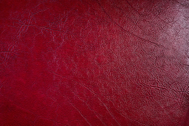 Textura de cuero rojo