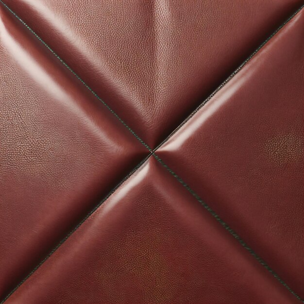 Foto textura de cuero superficie de cuero colorido cuero un primer plano de un asiento de cuero rojo con un diamante p