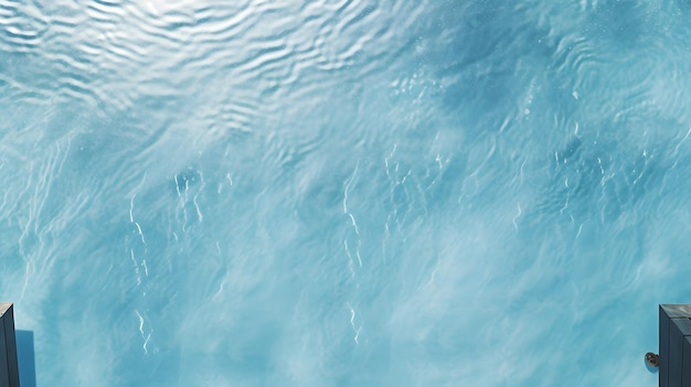 Textura da água fluida em close-up aéreo