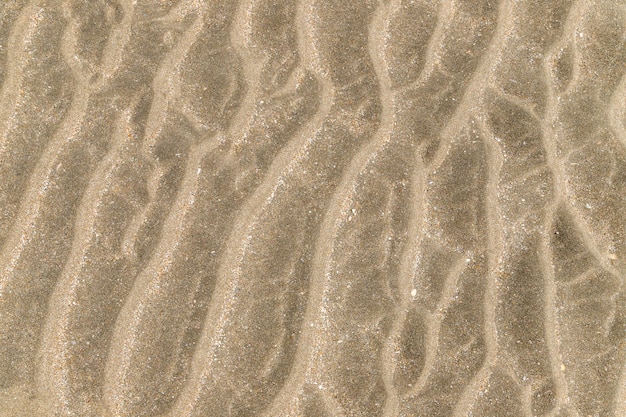 Textura da areia na praia