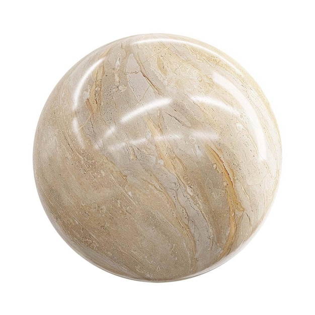 Textura da esfera de mármore bege