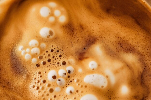 Foto textura da espuma de café