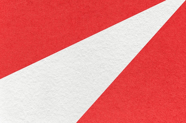 Textura da macro de fundo de papel de cor branca e vermelha antiga Estrutura de papelão abstrato vintage