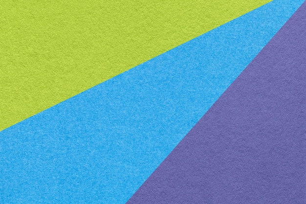 Textura da macro de fundo de papel de cor verde azul e violeta antiga Estrutura de papelão abstrato vintage