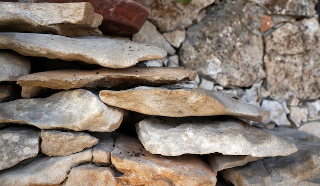 Foto textura da parede de pedra