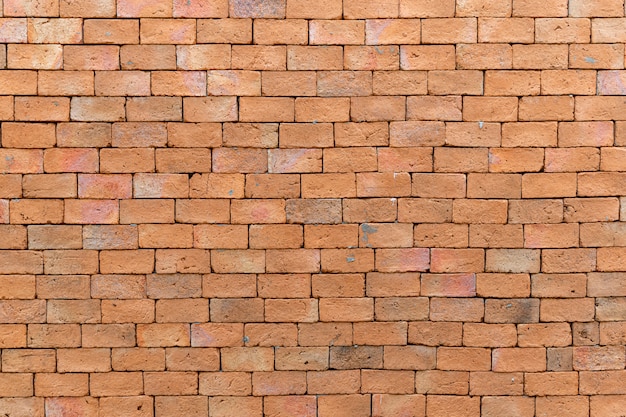 Textura da parede de tijolo vermelho para o fundo.