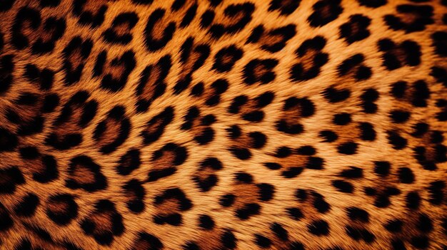 Textura da pelagem de leopardo Close-up de uma pele de leoparda