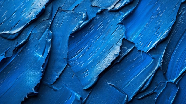 Textura da pintura a óleo azul