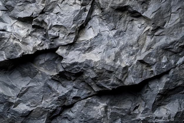 Textura da superfície da parede rochosa da caverna fundo em pedra cinzenta