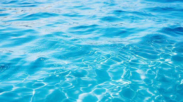 textura da superfície de ondas de água clara azul com salpicos e bolhas