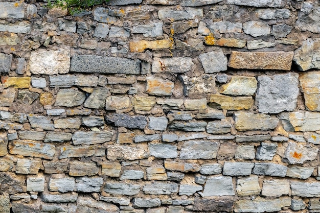 Textura de alvenaria. Velho muro de pedra no prédio