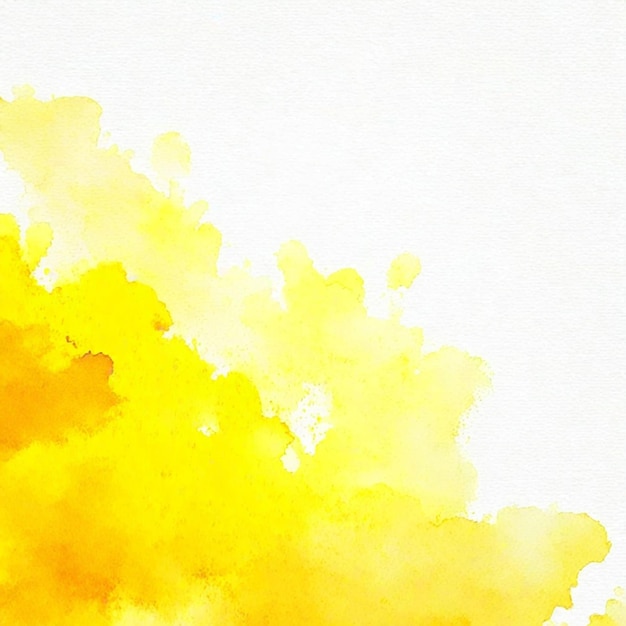 Textura de aquarela amarela suave