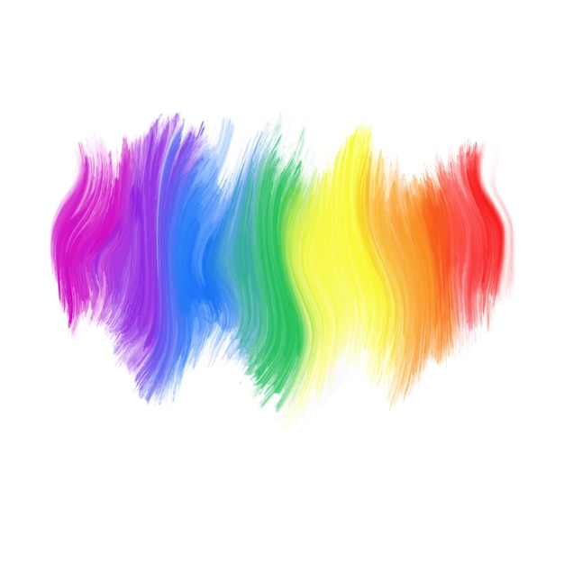 Foto textura de aquarela de linha cores de arco-íris de fundo abstratas coloridas em papel branco