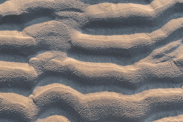 Foto textura de areia com várias formas e detalhes