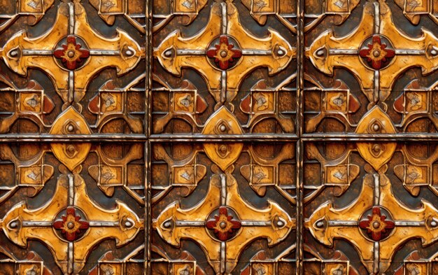 Textura de azulejos de elegância bizantina