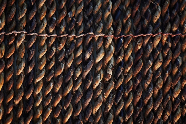 Textura de bambu escuro mat tranças torcidas fechar