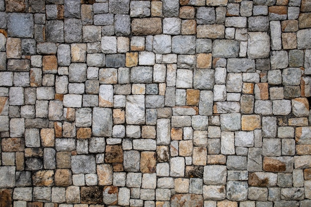 Foto textura de bloco de pedra cópia espaço padrão de fundo