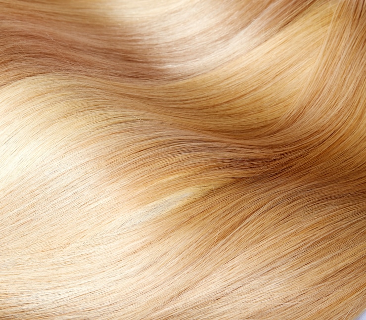 Foto textura de cabelo loiro