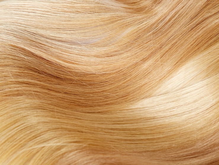 Foto textura de cabelo loiro
