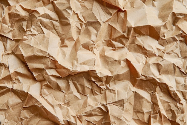 Textura de caixa de papel Kraft reciclado fundo vista superior