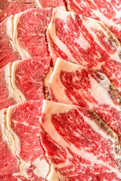 Textura de carne Wagyu