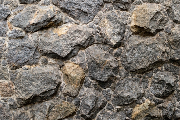 Textura de cascalho de pedra que reveste a parede para aplicar como plano de fundo.