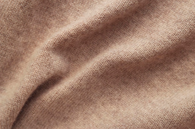 textura de cashmere natural de malha marrom quente como pano de fundo