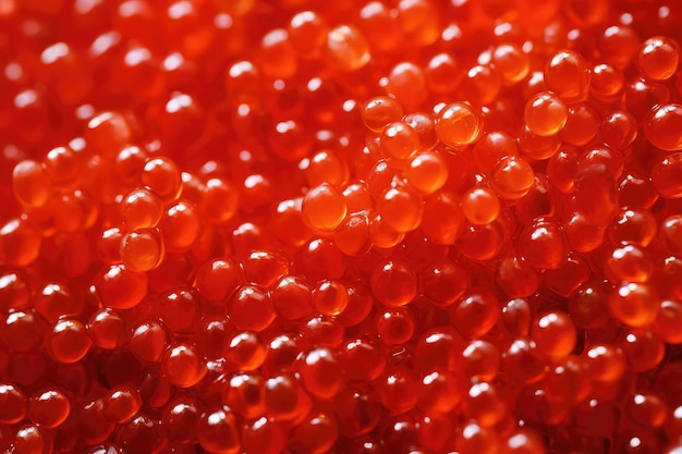 Textura de caviar vermelho ácidos graxos ômega 3