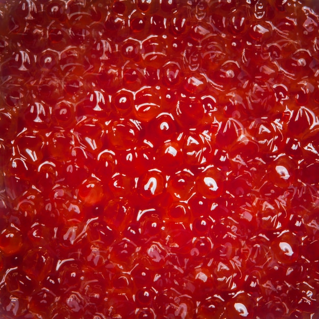 textura de caviar vermelho