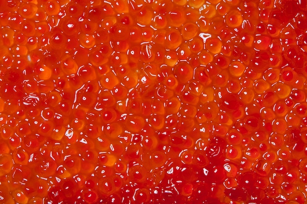 textura de caviar vermelho