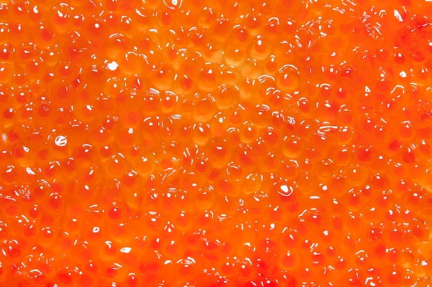 textura de caviar vermelho