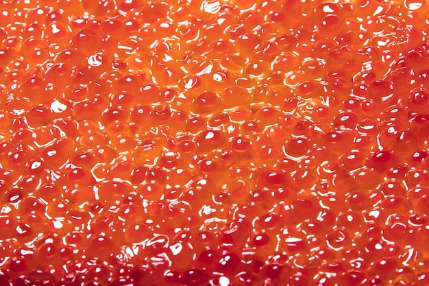textura de caviar vermelho