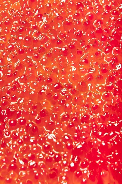 textura de caviar vermelho