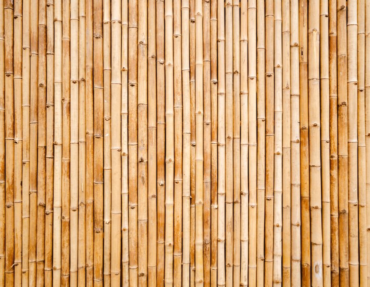 textura de cerca de prancha de bambu velho para plano de fundo