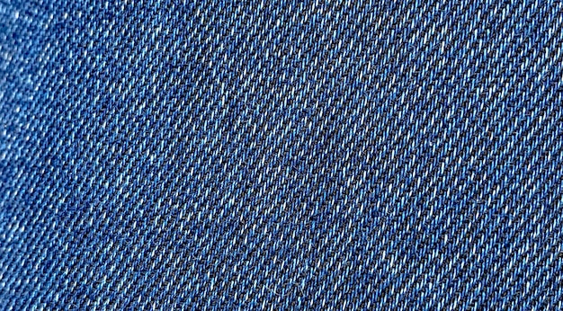 Textura de close-up de jeans trecho azul em formato de banner.