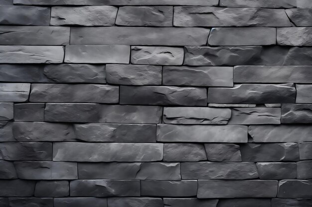 Textura de concreto de pedra antracite em preto e cinza Generative Ai