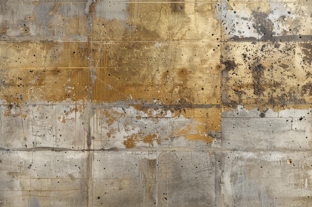 Textura de concreto dourada dourada